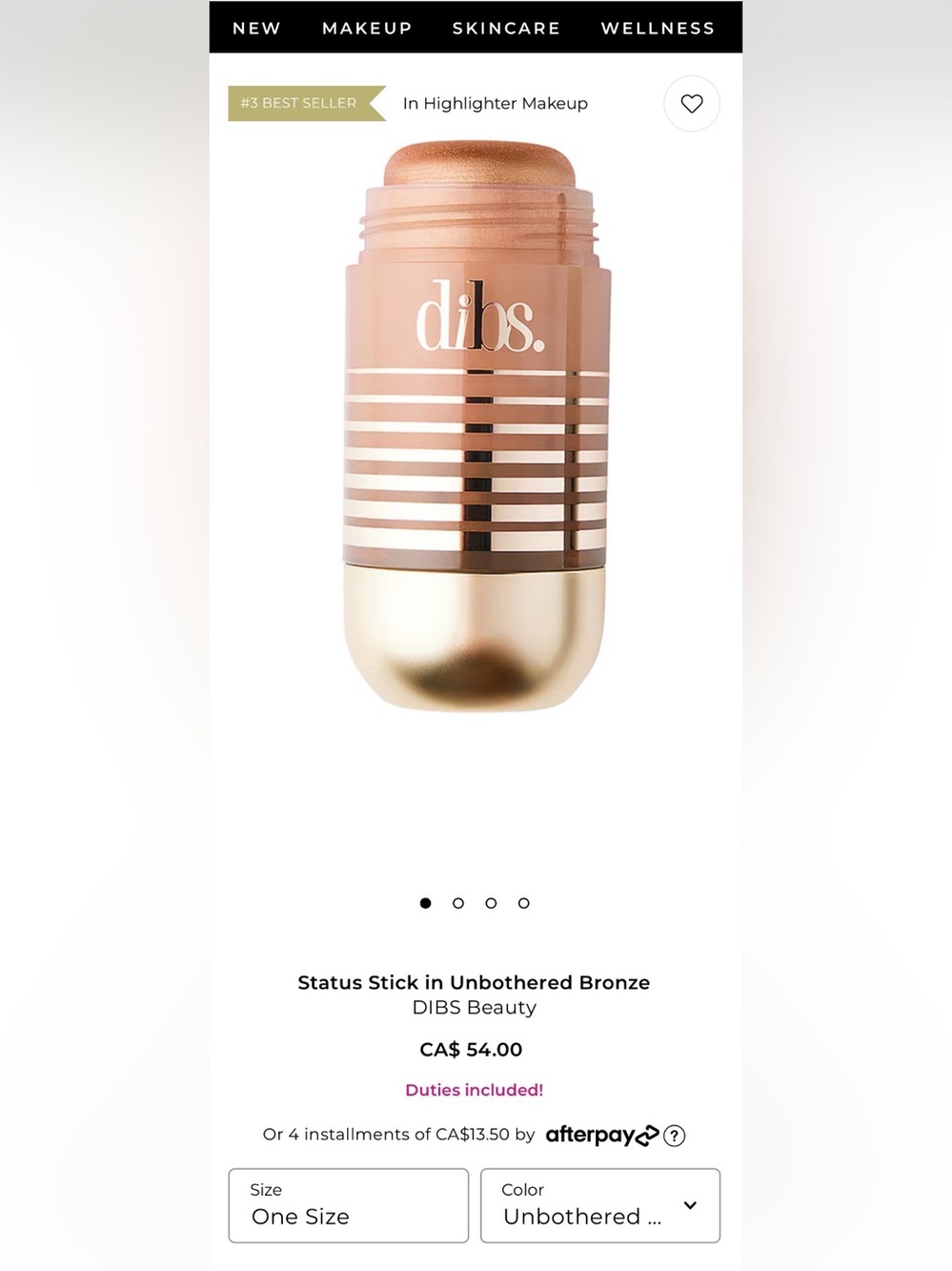DIBS - Status Stick in Unbothered Bronze